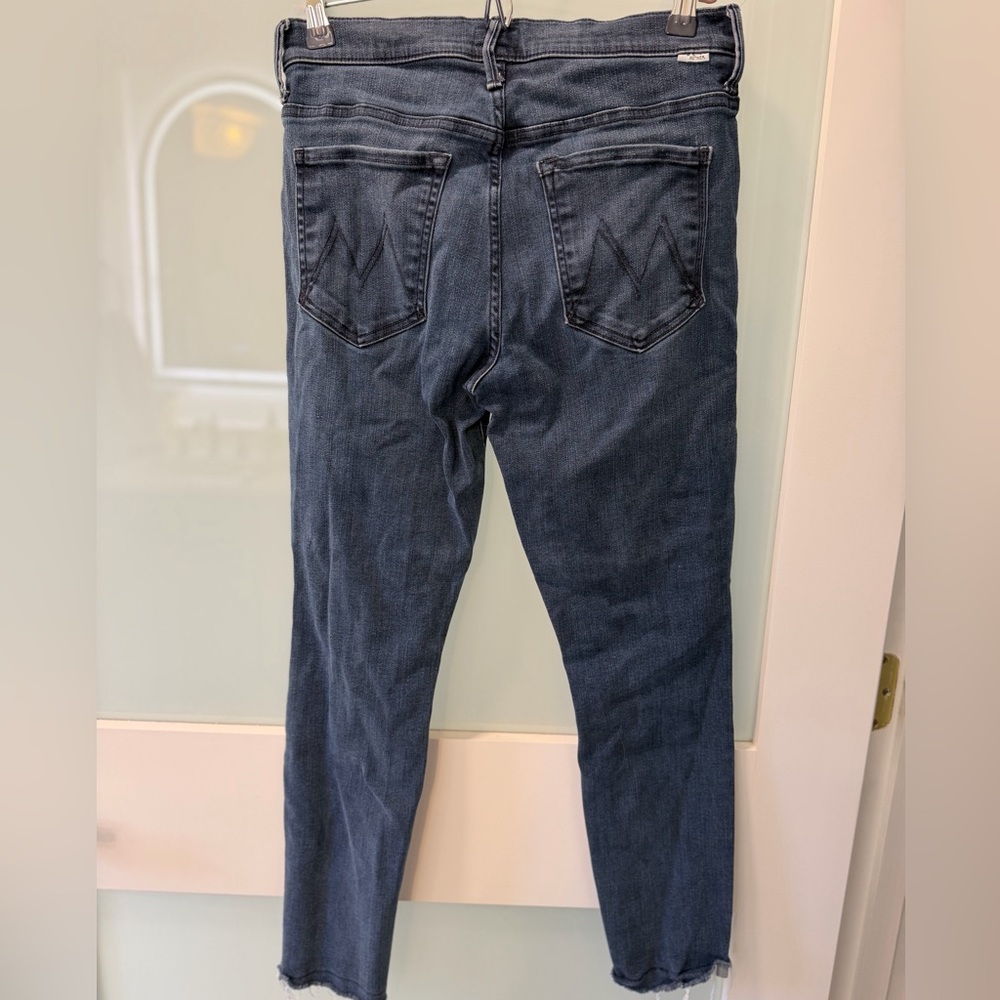 MOTHER Faded Blue Denim Jeans